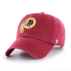 Washington Redskins 47 Brand Cardinal Red Clean Up Adj. Slouch Hat Cap