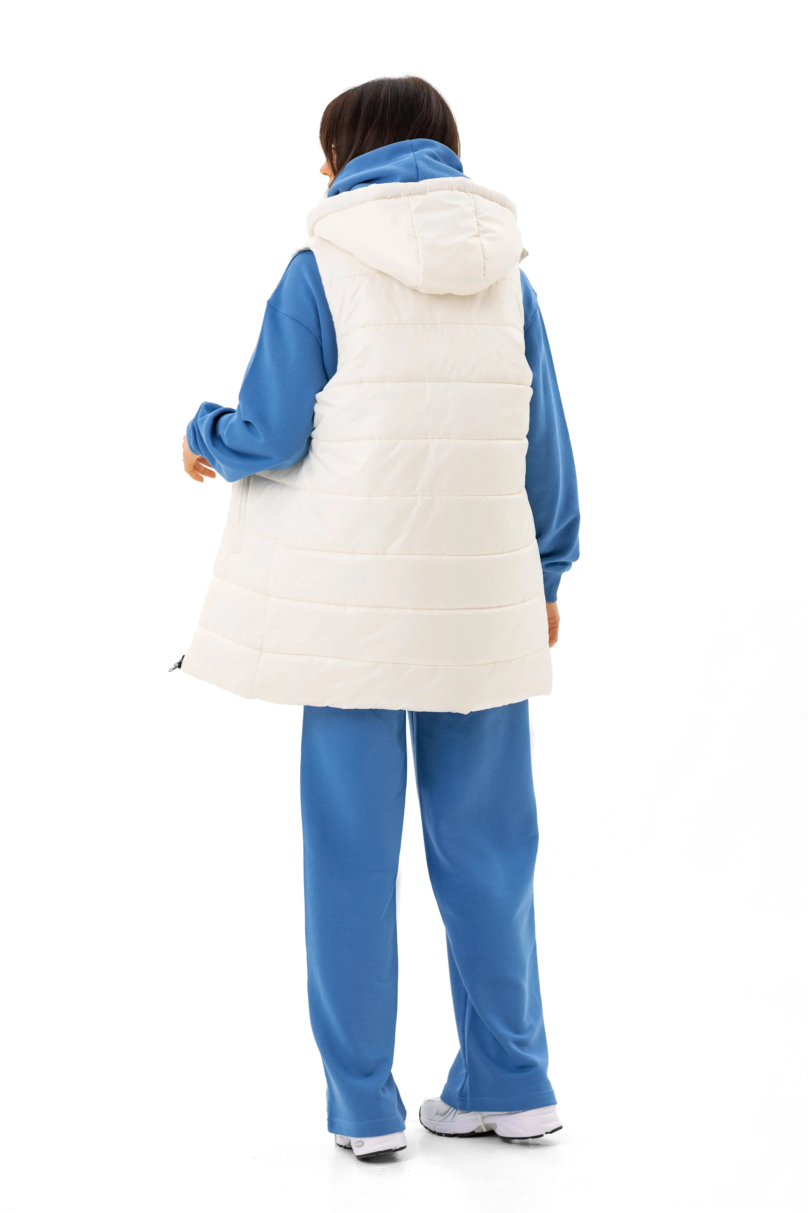 Water-Repellent Hooded Vest