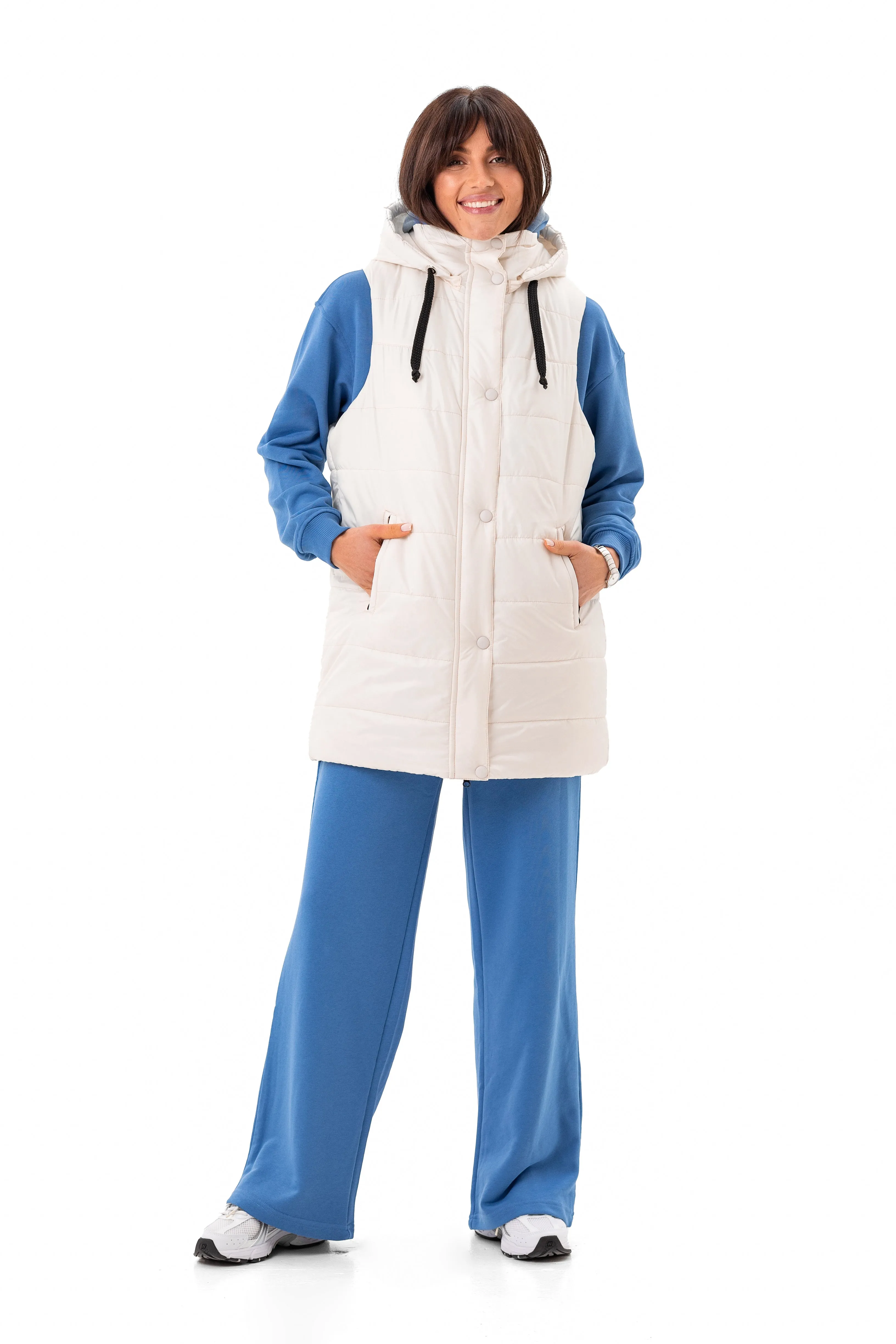 Water-Repellent Hooded Vest