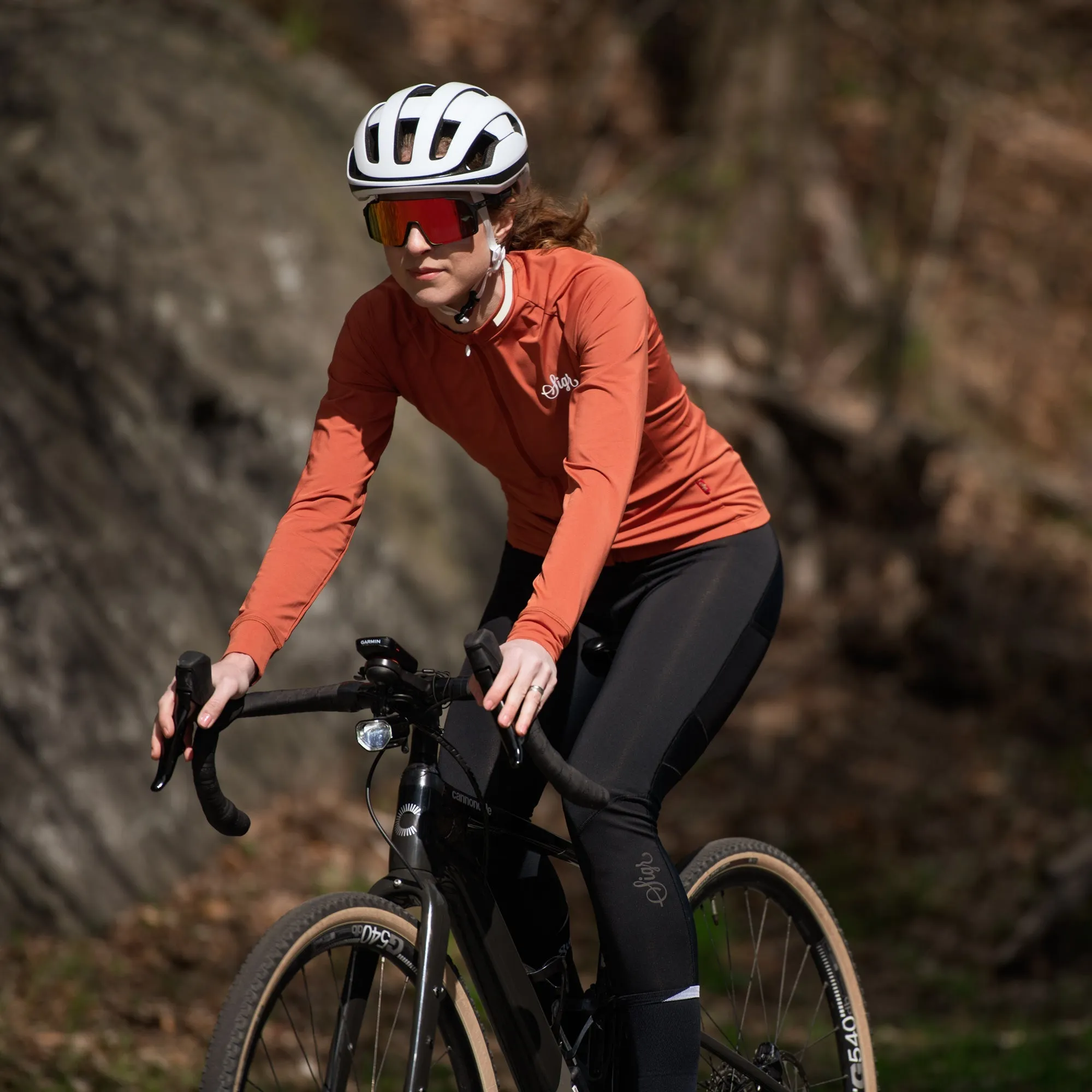 Wildflower Brown Women's Long Sleeved Jersey