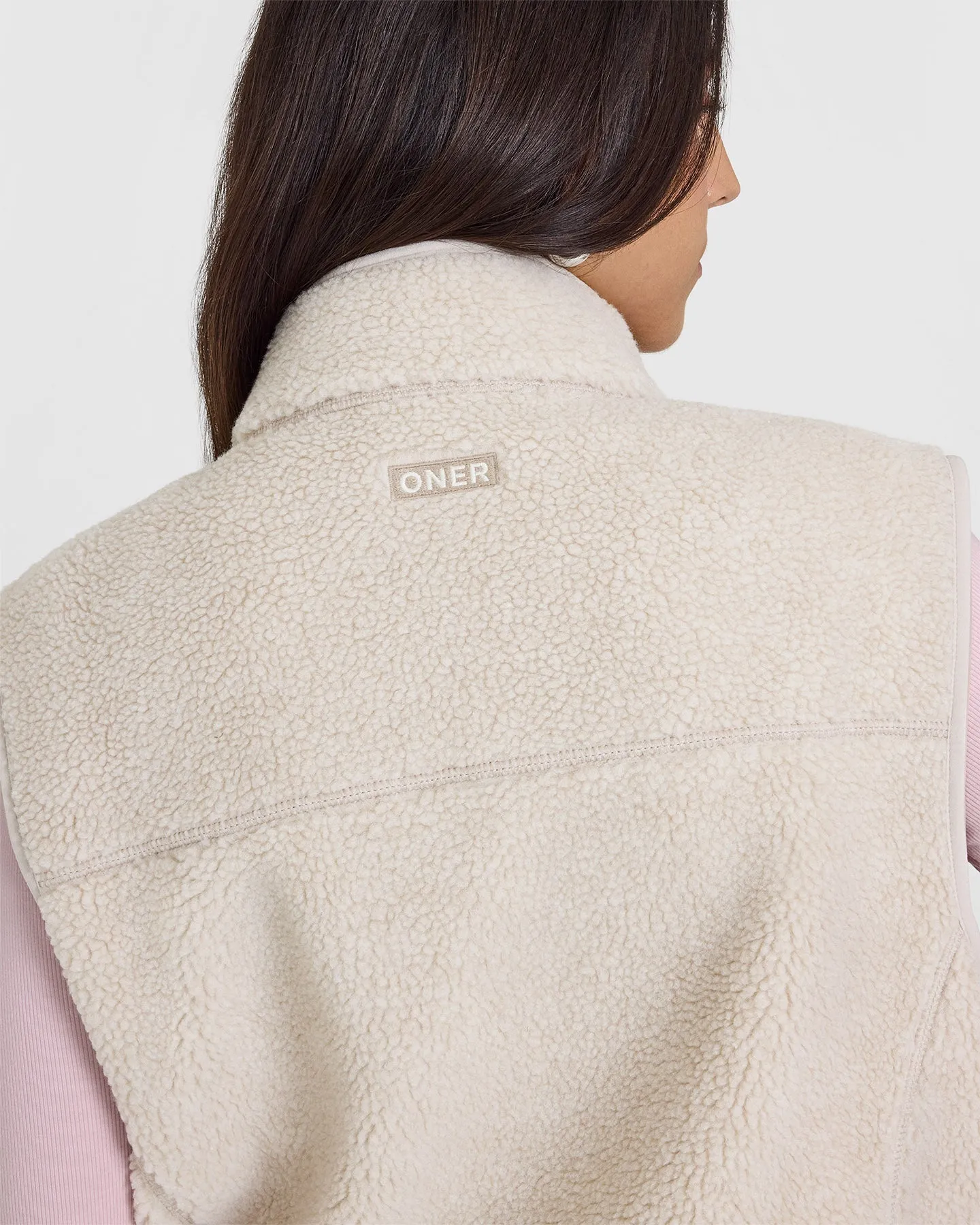 Zip Through Fleece Gilet | Sand